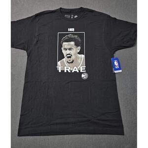 Atlanta Hawks Trae Young Graphic T Shirt Mens  Basketball Black arge